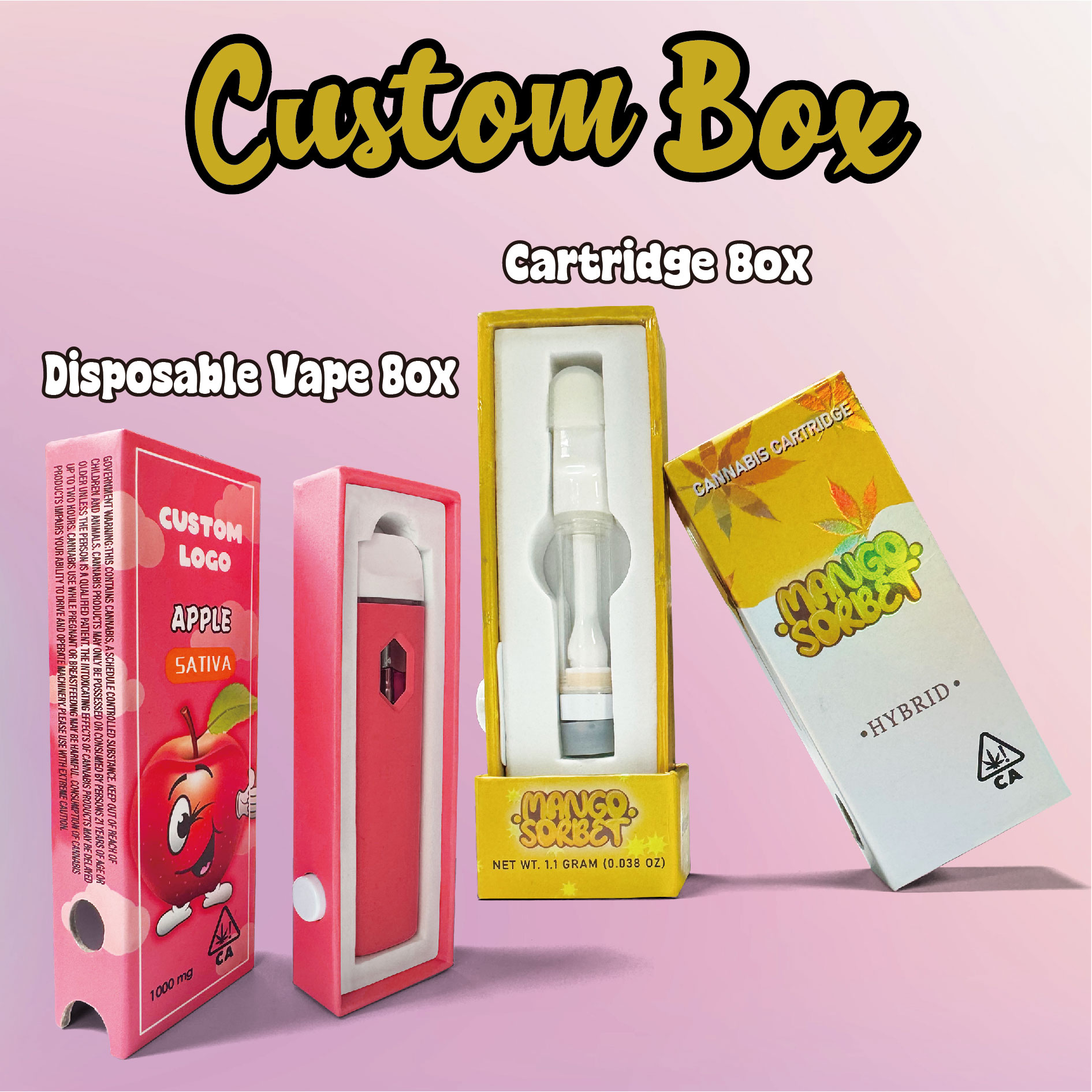vape cartridge boxes